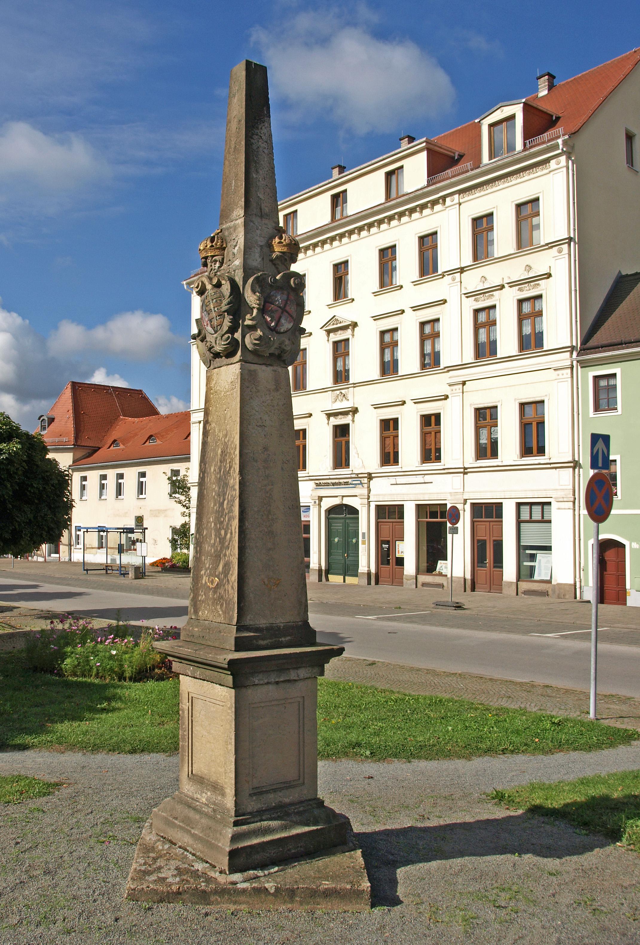 Polish-Saxon Post Milestone in Lobau
